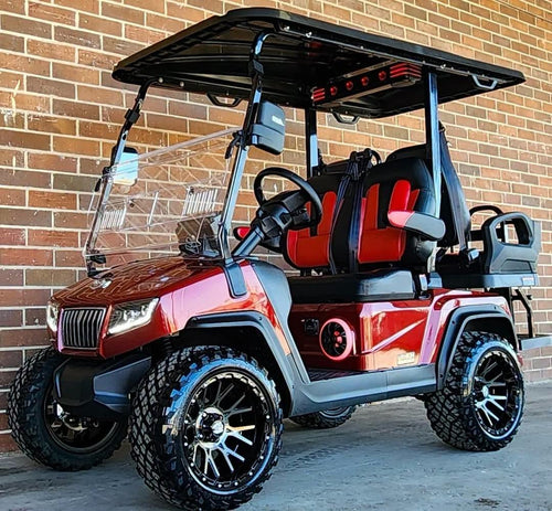 2025 Evolution D5 Ranger 2+2 Plus Red Golf Cart For Sale