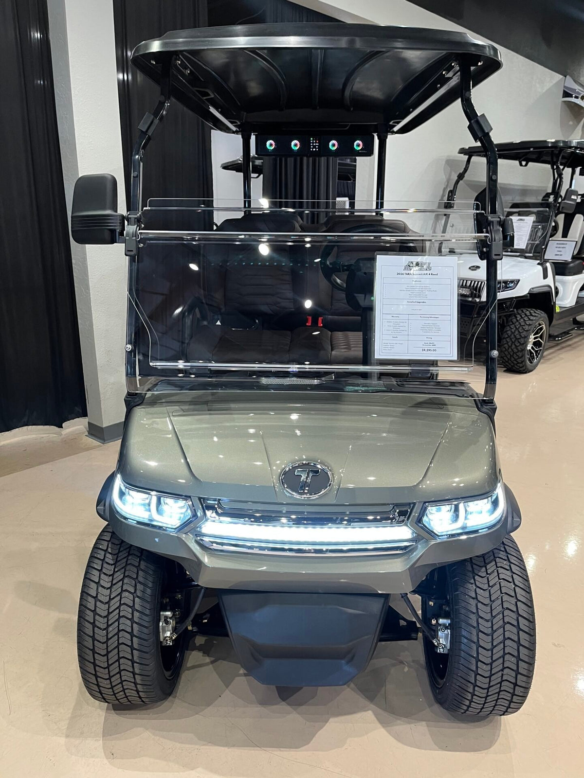 BRAND NEW 2026 TARA SUMMIT AIR 4 Golf Cart WITH CUSTOM SPEAKER BAR For Sale