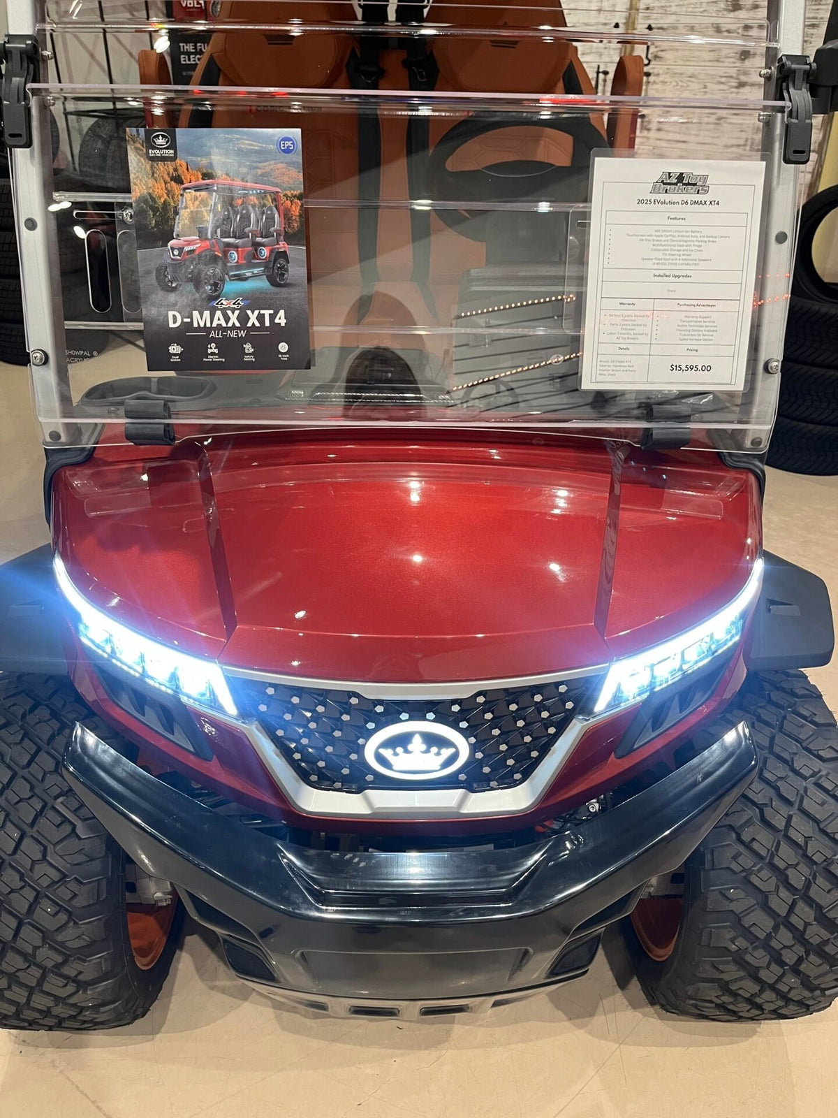 2025 BRAND NEW EVOLUTION D6 DMAX XT4 Golf Cart WITH SPEAKER ROOF, 4W DRIVE, LITHIUM BATTERY, CONSOLE FRIDGE, AND MORE! For Sale